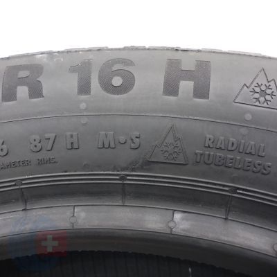 2. Opony 195/55 R16 2x CONTINENTAL 87H ContiWinterContact TS850 Zimowe 2014 5,8-6mm