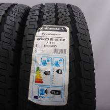 4. Opony 225/75 R16C 2x CONTINENTAL 116R VancoCamper Letnie 2020 Nieużywane 