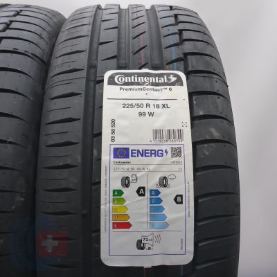 3. Opony 225/50 R18 4x CONTINENTAL 99W XL PremiumContact6 BMW Letnie 2025 Nieużywane