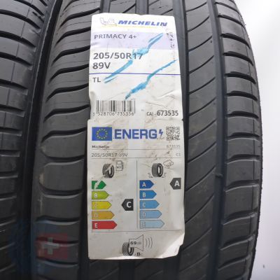 2. Opony 205/50 R17 2x MICHELIN 89V Primacy 4+ Letnie 2023 Nieużywane 