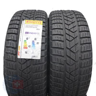 Opony 205/40 R18 2x PIRELLI 86V XL Winter Sottozero 3 Zimowe 2021 Jak Nowe