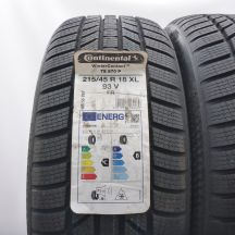 2. Opony 215/45 R18 2x CONTINENTAL 93V XL WinterContact TS 870 P Zimowe 2022/23 
