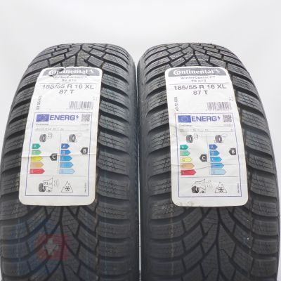 3. Opony 185/55 R16 4x CONTINENTAL 87T XL WinterContact TS 870 Zimowe 2022