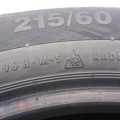 8. Opony 215/60 R17 4x CONTINENTAL 96H ContiWinterContact TS 830 P M0 Zimowe 2018 8,8-8,2mm