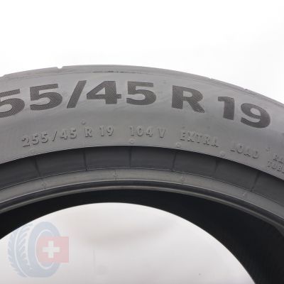 4. Opony 255/45 R19 2x CONTINENTAL 104V XL SportContact 7 Silent TO Letnie 2024 6mm