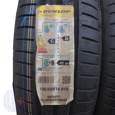 2. 2 x DUNLOP 195/55 R16 87H Sport BluResponse Lato 2018 