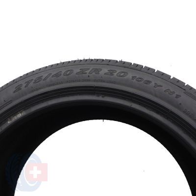 4. Opony 275/40 ZR20 2x PIRELLI 106Y XL N1 PZero Rosso Letnie 2022 6,8-7mm