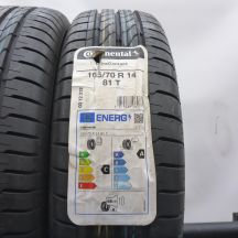 2. Opony 165/70 R14 4x CONTINENTAL 81T UltraContact Letnie 2022/23 