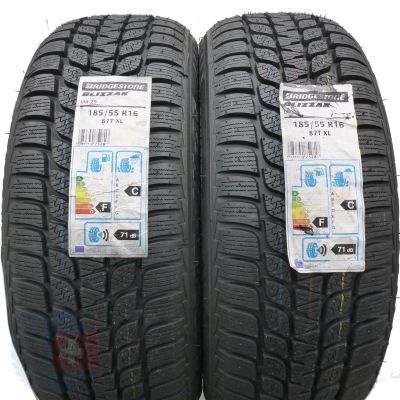 Opony 185/55 R16 2x BRIDGESTONE 87T XL Blizzak Lm-25 Zimowe 2018 Jak Nowe Nieużywane