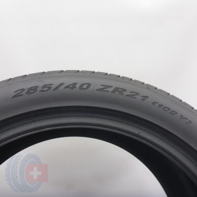 4. Opony 285/40 R21 2x PIRELLI 109Y XL NO PZero Letnie 2022 6mm