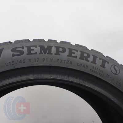 6. Opony 215/45 R17 2x SEMPERIT 91V XL SpeedGrip 5 Zimowe 2023 6,8-7mm