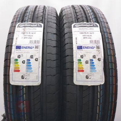 Opony 195/75 R16C 2x CONTINENTAL 107/105R VanContact Ultra Letnie 2025 