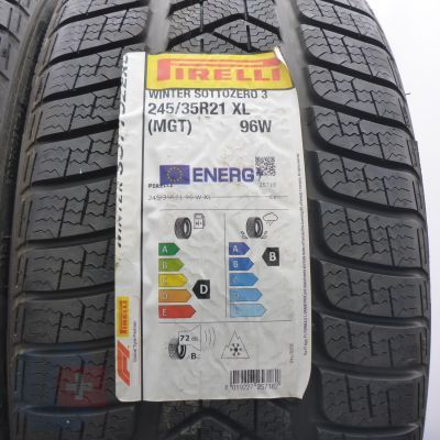 3. Opony 245/35 R21 4x PIRELLI 96W XL Winter Sottozero 3 MGT Zimowe 2022 