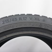 7. Opony 215/45 R17 4x CONTINENTAL 91V XL  WinterContact TS 870 Zimowe 2023 7,8-8,8mm