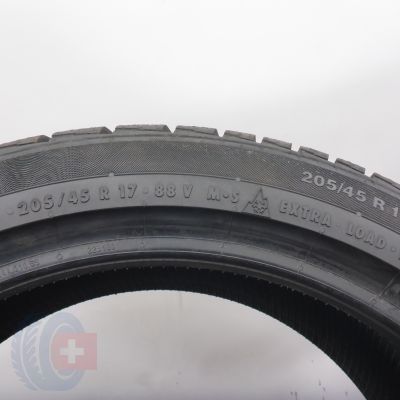 5. Opony 205/45 R17 2x CONTINENTAL 88V XL ContiWinterContact Ts 830 P RFT Zimowe 2022 