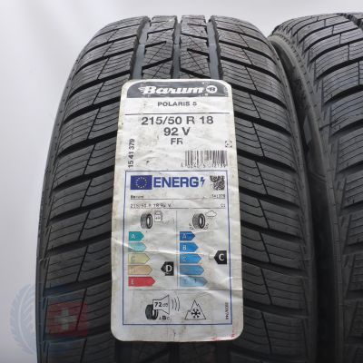 2. Opony 215/50 R18 4x BARUM 92V Polaris 5 Zimowe 2022
