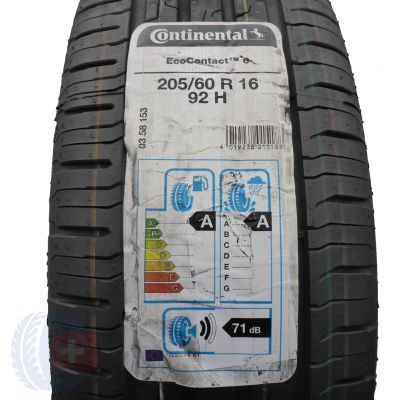 Opona 205/60 R16 1x CONTINENTAL 92H EcoContact 6 Letnia 2020 Nieużywana 