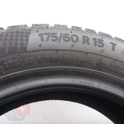 6. Opony 175/60 R15 2x CONTINENTAL 81T WinterContact TS 860 Zimowe 2022