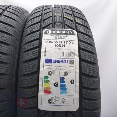 3. Opony 235/65 R17 2x CONTINENTAL 108H WinterContact TS870 P Zimowe 2022
