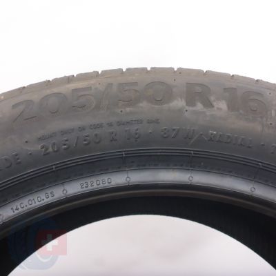 6. Opony 205/50 R16 4x CONTINENTAL 87W  PremiumContact 6 2019/22 Letnie 