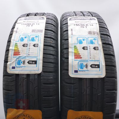3. Opony 155/65 R14 4x CONTINENTAL 75T EcoContact 6 Letnie 2020