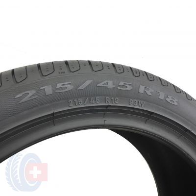 5. 4 x PIRELLI 215/45 R18 93W XL Cinturato P7 Lato DOT18 Jak Nowe 7-7,5mm