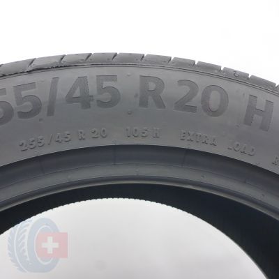 6. Opony 255/45 R20 4x CONTINENTAL 105H XL PremiumContact 6 SILENT Letnie 2022 6,8-6,5mm