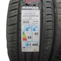 2. 4 x RADAR  215/40 ZR18 85Y Dimax R8+ RFT M+S Lato 2018