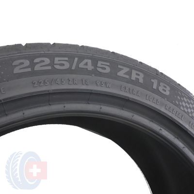 5. 1 x CONTINENTAL 225/45 ZR18 95W XL ContiSportContact 3 Lato 2013 