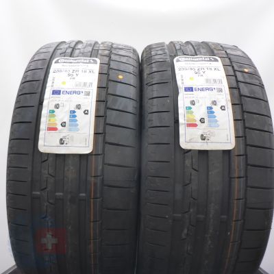 4. Opony 235/40 ZR18 4x CONTINENTAL 95Y XL SportContact 6 Letnie 2022 