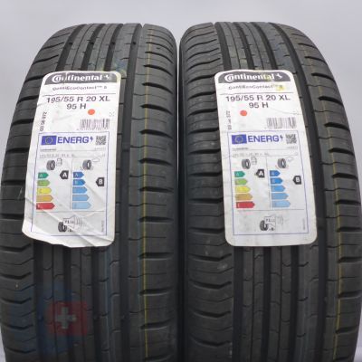 3. Opony 195/55 R20 4x CONTINENTAL 95H XL ContiEcoContact 5 Letnie 2023 