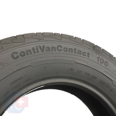 6. 4 x CONTINENTAL 215/75 R 16 C 116/114R ContiVanContact 100 Lato  7.5-8.5mm 