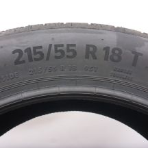 6. Opony 215/55 R18 4x CONTINENTAL 95T EcoContact6 Letnie 2023 Nieużywane Jak Nowe