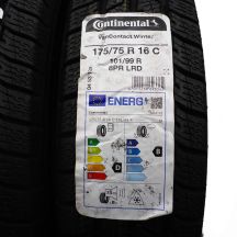 2. Opony 175/75 R16C 4x CONTINENTAL 101/99R VanContact Winter Zimowe 2022,2023 Jak Nowe Nieużywane