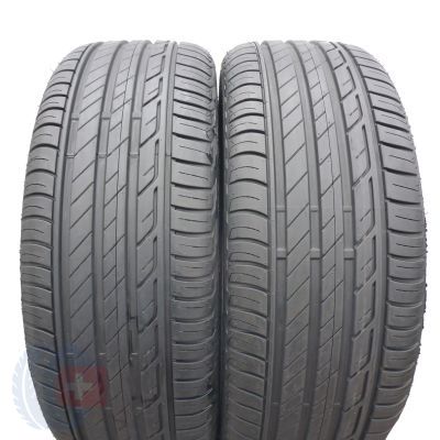 Opony 215/55 R17 2x BRIDGESTONE 94V Turanza T001 AO letnie 7,2mm 2017 Jak Nowe