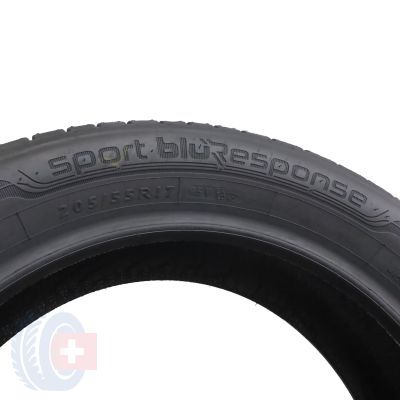 6. 2 x DUNLOP 205/55 R17 95V XL SportbluResponse Lato 2017 Jak Nowe