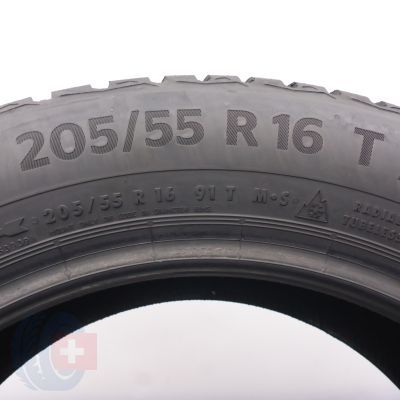 5. Opony 205/55 R16 2x CONTINENTAL 91T WinterContact TS870 Zimowe 2021 6,2-6,8mm