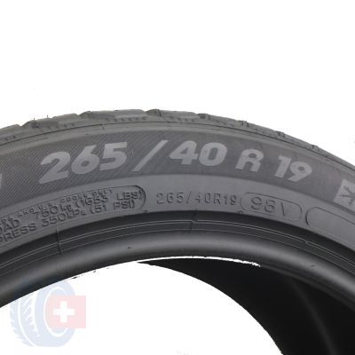 3. Opony 265/40 R19 2x MICHELIN 98V Pilot Alpin NO Zima 2013 Nieużywane 