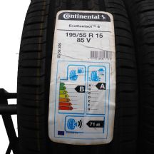 2. 2 x CONTINENTAL 195/55 R15 85V EcoContact 6 Lato 2018 Jak Nowe Nieużywane