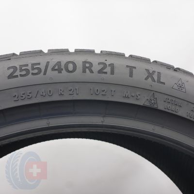 5. Opony 255/40 R21 2x CONTINENTAL 102T XL WinterContact TS 870 P Zimowe 2024 8mm