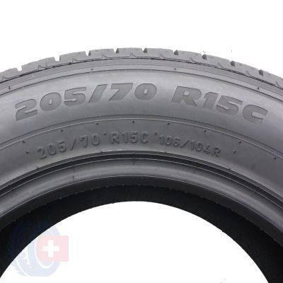 6. Opony 205/70 R15C 2x PIRELLI 106/104R Carrier Letnie 2021 Jak Nowe