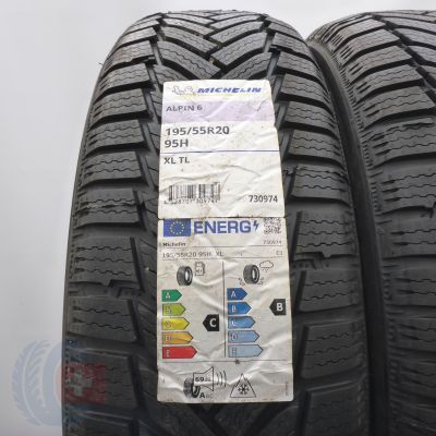 2. Opony 195/55 R20 2x MICHELIN 95H XL Alpin 6 Zimowe 2021 