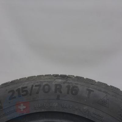 6. Opony 215/70 R16 2x CONTINENTAL 100T  WinterContact TS 870 P Zimowe 2022