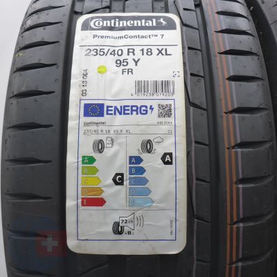 2. Opony 235/40 R18 2x CONTINENTAL 95Y XL PremiumContact 7 Letnie 2023
