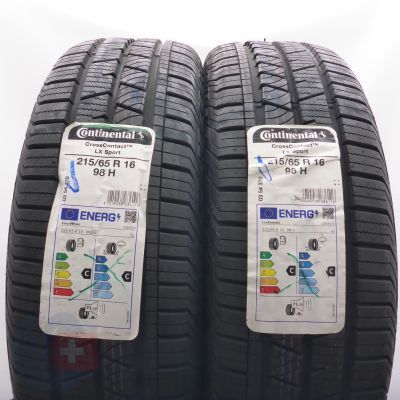 3. Opony 215/65 R16 4x CONTINENTAL 98H CrossContact LX Sport Letnie M+S 2022 Nieużywane 