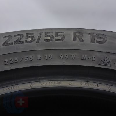 7. Opony 225/55 R19 2x CONTINENTAL 99V WinterContact TS 870 P Zimowe 2022 8mm 