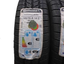2. 2 x CONTINENTAL 165/70  R14 C 89/87R VanContact  Winter Zima 2017