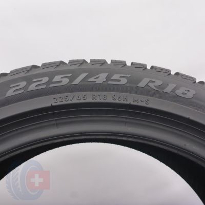 5. Opony 225/45 R18 2x PIRELLI 95H XL Sottozero 3 MO Zimowe 2023 Jak Nowe 7mm