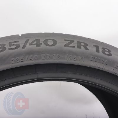 2. Opona 235/40 R18 1x CONTINENTAL 95Y XL SportContact 7 Letnia 2023 Nieużywane