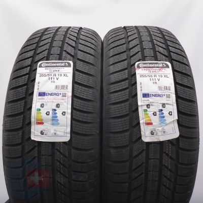 4. Opony 255/55 R19 4x CONTINENTAL 111V XL WinterContact TS870P Zimowe 2022 Nieużywane